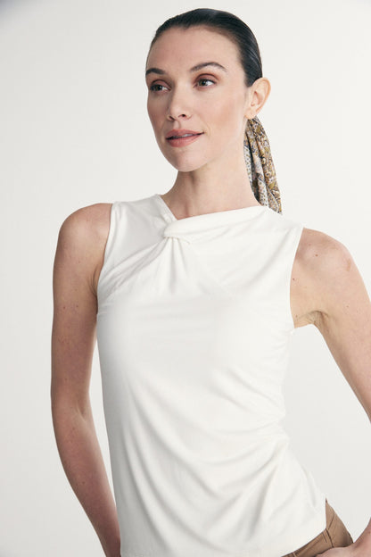 Knot detail sleeveless top