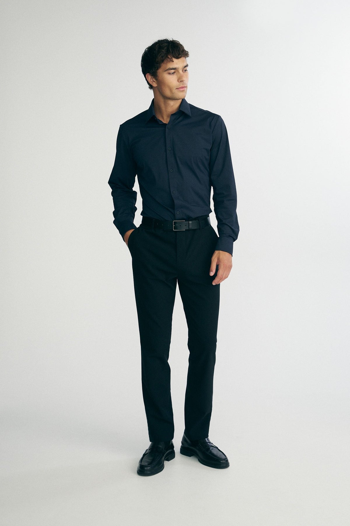 Stretch jersey shirt